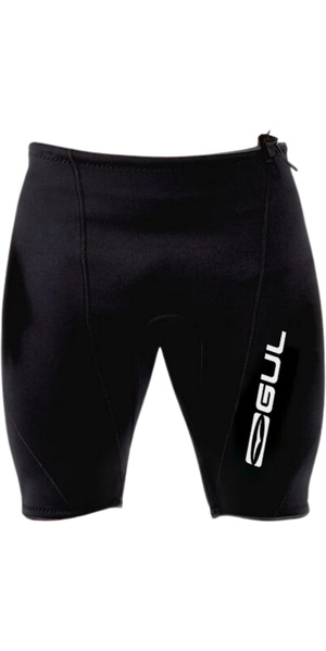 2025 Gul Mens Response 2mm Flatlock Wetsuit Shorts RE8302 - Black